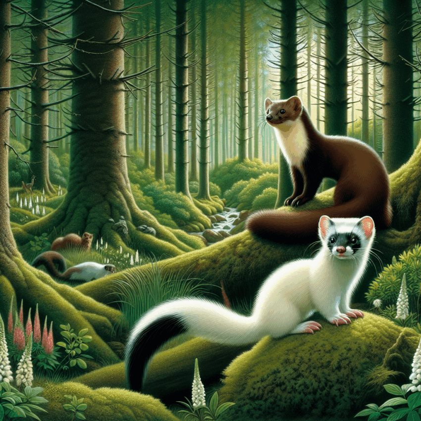 Łaska a kuna – jak odróżnić te dwa małe drapieżniki?